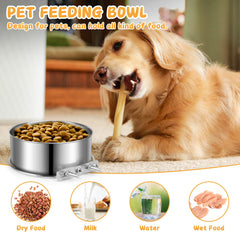 ShineMe detachable bowls allow easy refills and quick cleaning