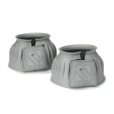 Shires ARMA over reach bell boot grey XX-Full close-up showing shock-absorbing gum rubber protection