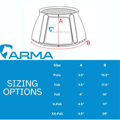 Shires Arma Overreach Bell Boots on horse show snug fit and protection
