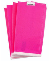 SHOOFLY Leggins on pink small horse leg reduce stomping and fatigue.