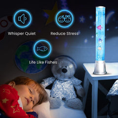 Shop LC Fish Lamp with moving fake fish inside the bubble tube