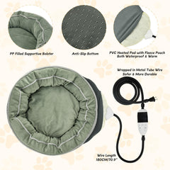 ShuRung cat bed waterproof fleece cover for washable convenience and pet comfort.