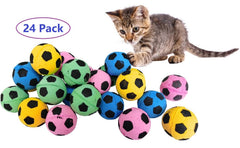 SHUYUE foam soccer ball yellow closeup boosts sensory color play and kitten engagement
