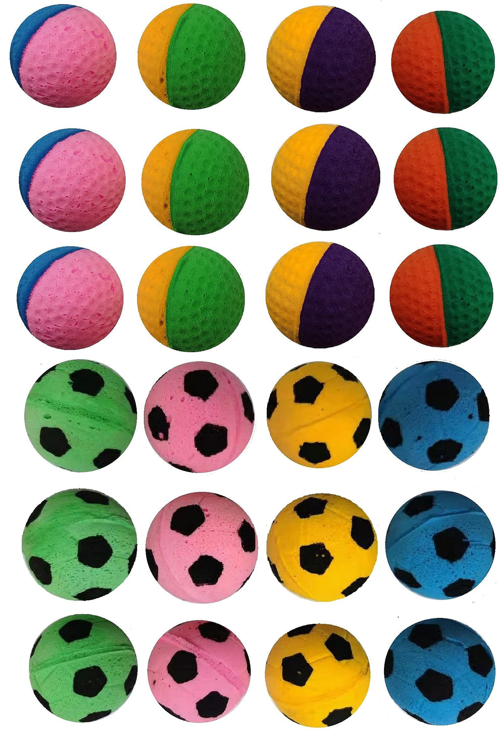SHUYUE foam soccer balls indoor cat toys pack; engaging play for curious cats