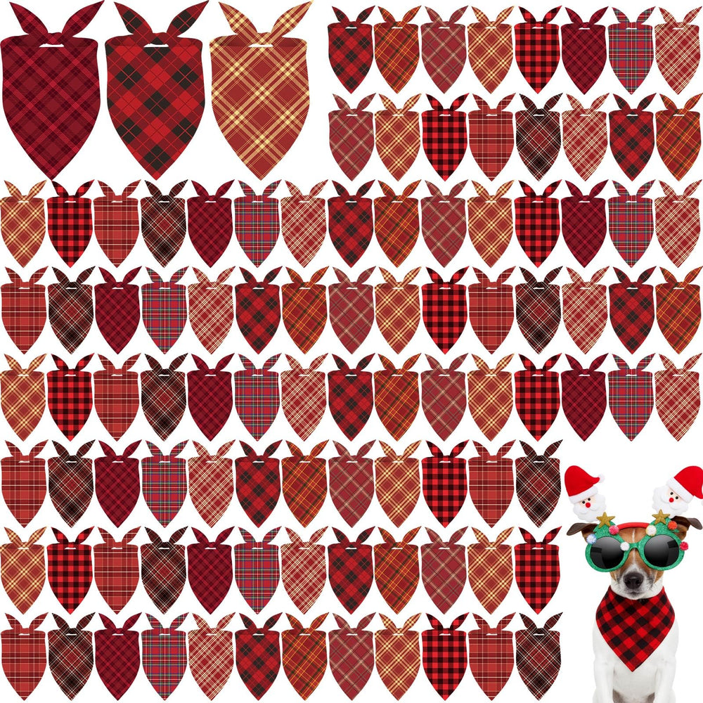 Shyyween Christmas dog bandanas bulk pack collection for festive outfits and shared gifts