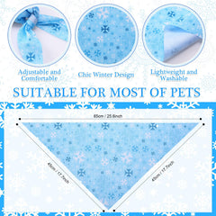 Shyyween penguin design dog bandana with playful winter styling