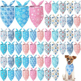 Shyyween snowflake design dog bandana for festive winter looks