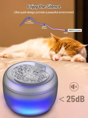 SIBAYS ultra-quiet pump operates below 25dB for peaceful nights.