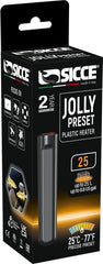 Sicce Jolly 22W front view highlights compact heater for precise small-tank temperature control.