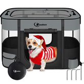Siedihit dog cat playpen foldable for quick setup and versatile use.