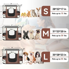 Siedihit playpen travel-ready demonstrates easy setup for trips with pets.