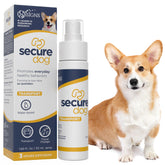 SIGNS SecureDog Transport bottle demonstrating calming mist for travel comfort.