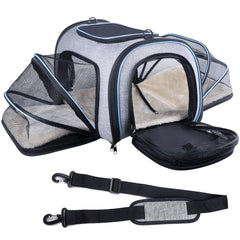Siivton airline-approved pet carrier top entry enables easy loading