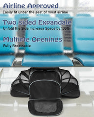 Siivton cat carrier removable fleece pad for easy cleaning and comfort.