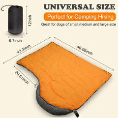 SILANON dog sleeping bag drawstring opening enables adjustable warmth