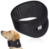 SilTriangle dog neck brace side view showing adjustable support during recovery