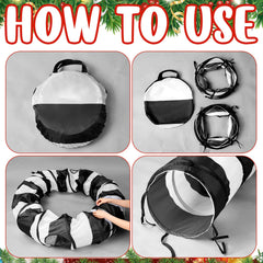 SilTriangle cat tunnel tree skirt forming a circular play area for privacy and exploration.