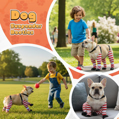 SilTriangle Dog Suspender Boots anti-slip soles offer stable footing on wet surfaces and hardwood floors
