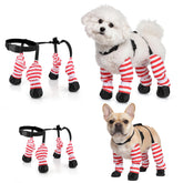 SilTriangle Dog Suspender Boots front view with secure adjustable straps for a snug fit