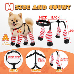 SilTriangle Dog Suspender Boots side view highlights adjustable buckles for customizable snugness