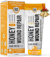 Silver Grade dog wound care tube close-up for easy at-home application and fast relief
