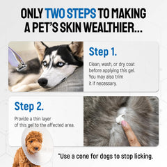 SILVER GRADE Wound Gel for Pets dog scratch care with silver and Aloe