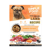 Simple Food Project lamb recipe 48oz bag closeup, freeze-dried bites for convenient, budget-friendly dog meals.