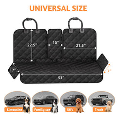 Simple Trending Dog Car Seat Cover anti-slip back prevents shifting during ride