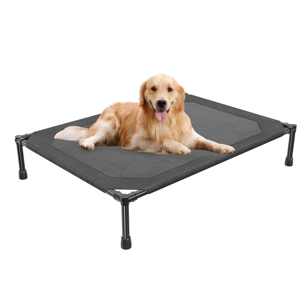 Simple Trending elevated dog bed frame shows sturdy structure for large dogs' support