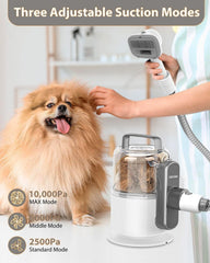 Simple Way adjustable suction levels tailor grooming to different coats and tasks