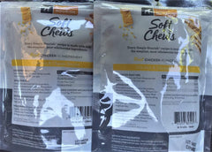 Simply Nourish soft chews chicken cheese bites closeup with real chicken aroma