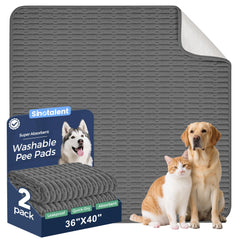 Sinotalent washable dog pee pad 36x40 folded for easy storage and quick cleanup