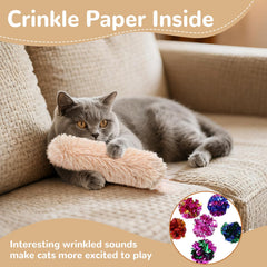 SINROBO catnip pillow grey—cozy, durable toy ideal for solo snuggle sessions