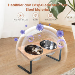 Siooko stainless-steel bowls in pair ensure rust-free, easy-clean dining.