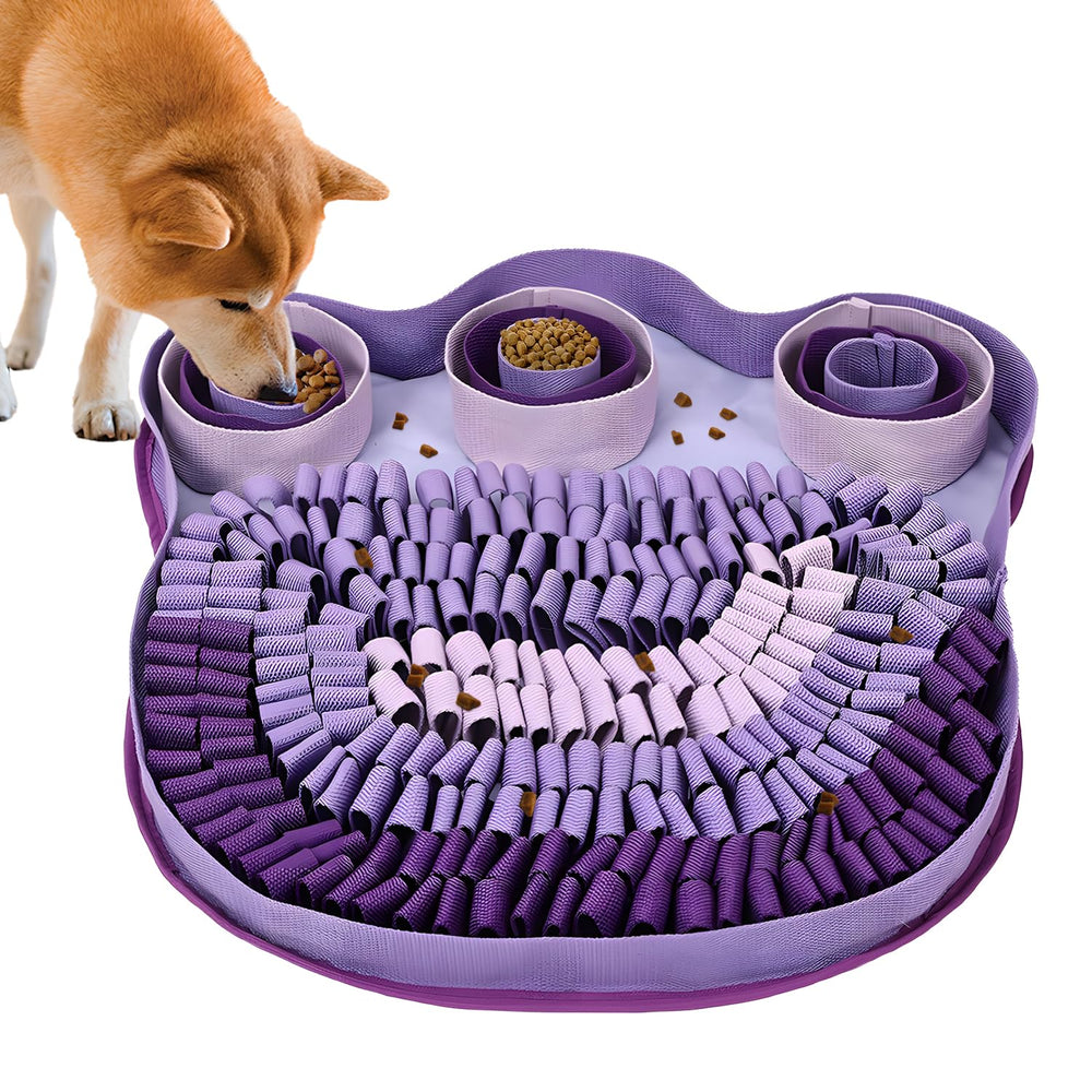 SJPNVUS snuffle mat paw-shape design for interactive mental exercise