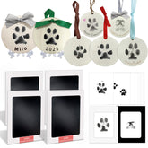 Skittypurr inkless paw print kit wooden-disc close-up for a lasting keepsake