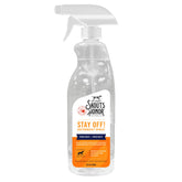 Skout's Honor Stay Off bottle demonstrates a natural lemongrass and peppermint deterrent