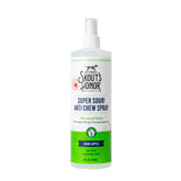 SKOUT'S HONOR Super Sour! anti chew spray bottle deters chewing on furniture.