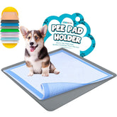 Skywin TidyFriend Tray shows 24x24 fit for most dog pee pads, simplifying setup