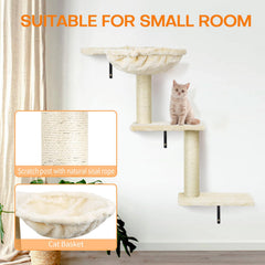 SLFYFC cat condo house mounted offers cozy retreat with space-saving design.