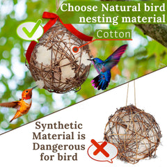 Slivche hummingbird nesters pair in package with rope and hooks