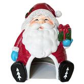 SLOCME Santa Claus aquarium decoration tank view highlights festive vibes and fish-friendly design.