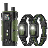 SLOPEHILL dog collar remote shows extended 4200ft range for outdoor training.