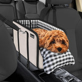 SlowTon Console Dog Seat shows a compact booster keeping small dogs comfy and secure on the road.