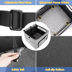 SlowTon booster seat with mesh ventilation windows for breathable comfort