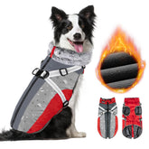 SlowTon dog jacket front view highlights warm fleece for outdoor walks.