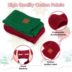 SlowTon dog knitted scarf 2-pack display highlights value and variety