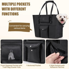 SlowTon dog purse carrier breathable-mesh — promotes airflow and pet comfort
