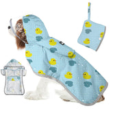 SlowTon dog raincoat back view shows all-weather protection for daily walks