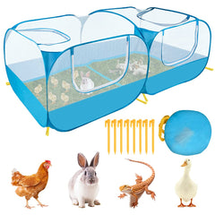 SlowTon small animals playpen setup with easy pop-up design for travel and yard use.